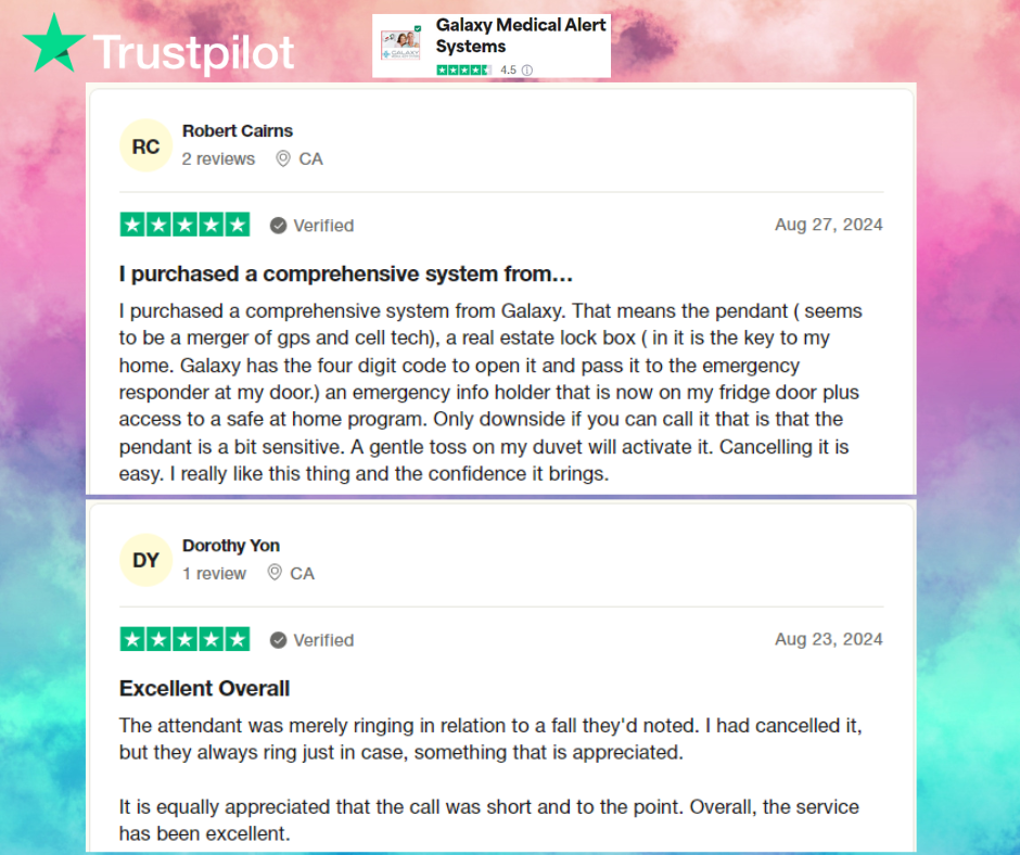 Galaxy Medical Alert Systems Trustpilot reviews