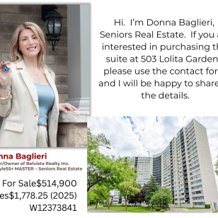 5033 Lolita Gardens Mississauga - for sale -  Seniors Real Estate - Donna Baglieri